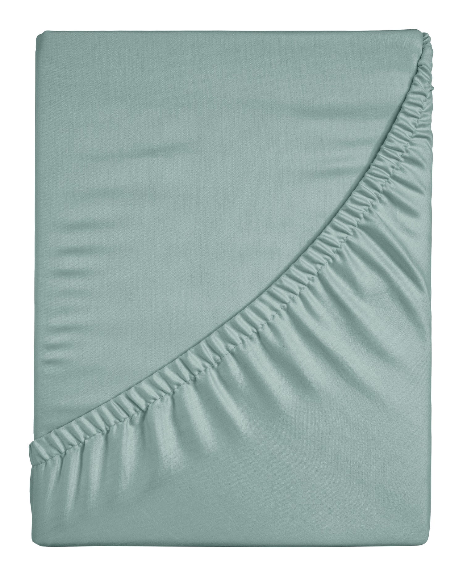 Ten Cate Premium Katoensatijnen Hoeslaken 140x200 - Mineral Mint