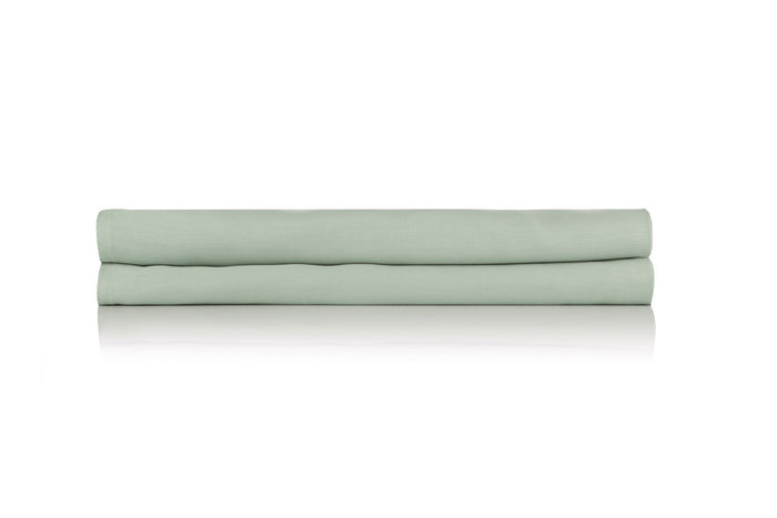 Zo home Satinado Hoeslaken Katoen Satijn 35cm Hoekhoogte foam green