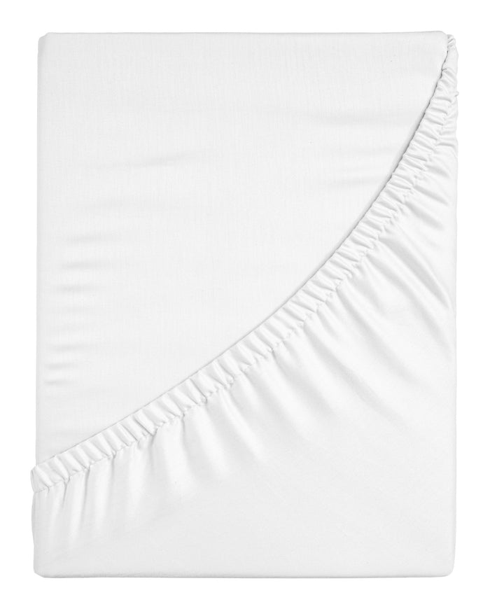 Ten Cate Premium Katoensatijnen Hoeslaken 160x200 - White Whisper