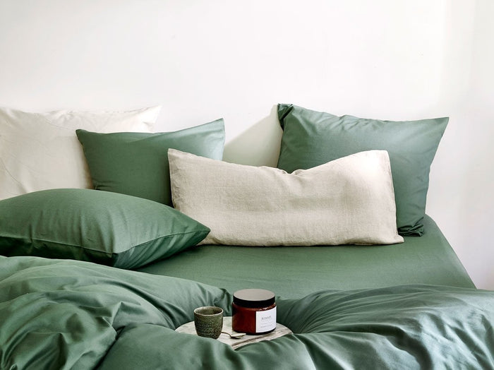 Yumeko hoeslaken katoen tencel™ evergreen 180x210x30