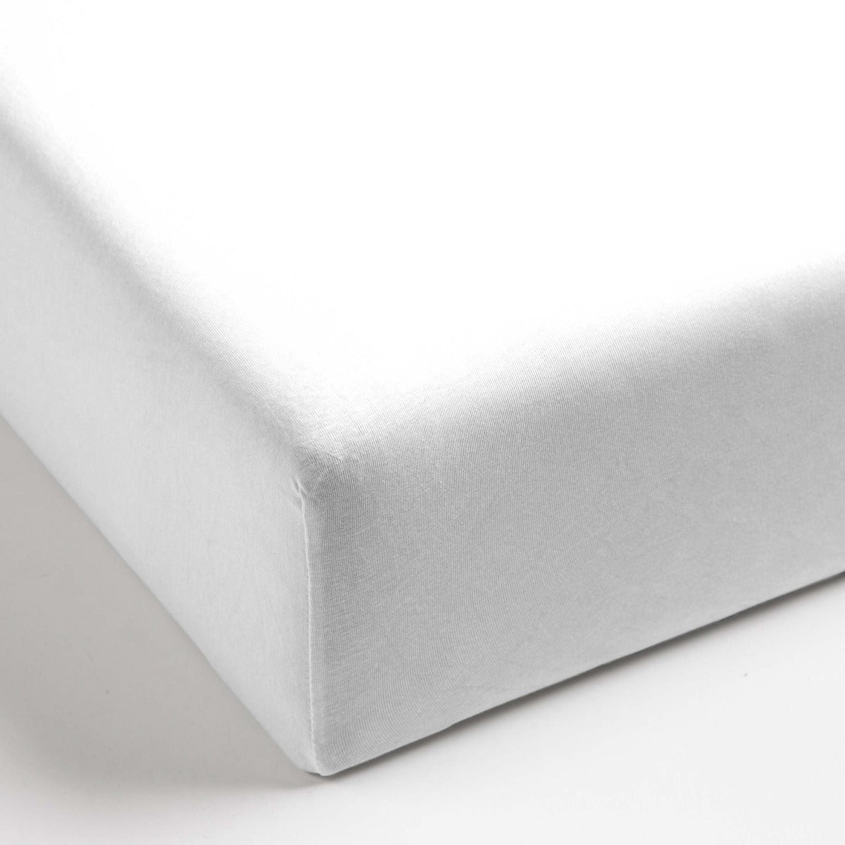 Mistral Home Hoeslaken-180x200x30 cm-100% Katoen Satijn-Wit