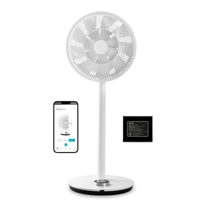 Duux Whisper Flex Ventilator Wit + Dock & Battery Pack
