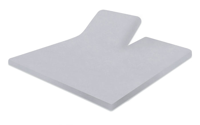 LINNICK Splittopper Hoeslaken Badstof Velours light grey