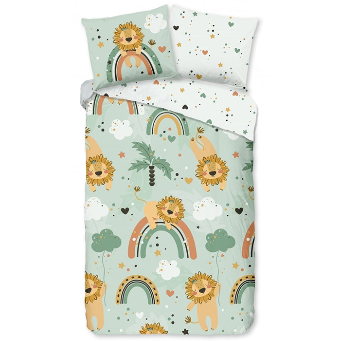 Good Morning Peuter Dekbedovertrek Leeuwtjes-Junior (120 x 150 cm)