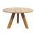 WOOOD Abby Eettafel Rond - Hout - Naturel - 75x129x129
