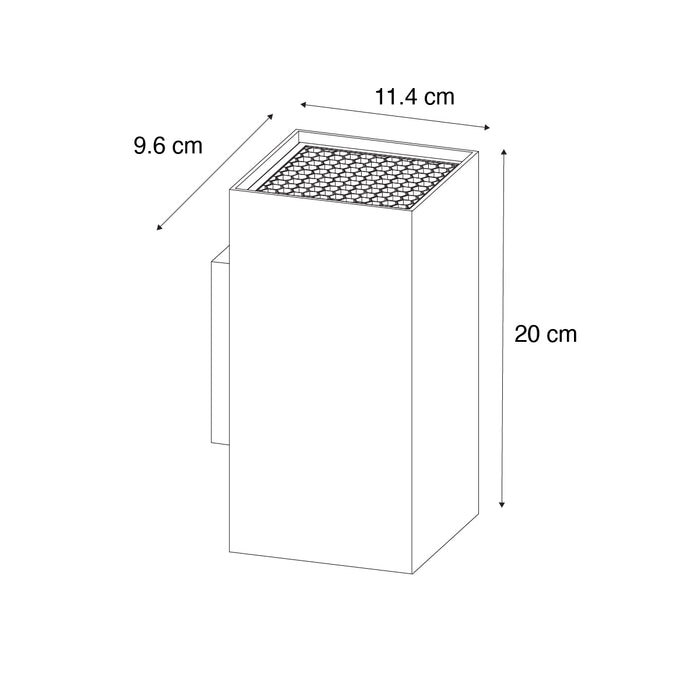 QAZQA Design wandlamp goud vierkant 2-lichts - Sab Honey