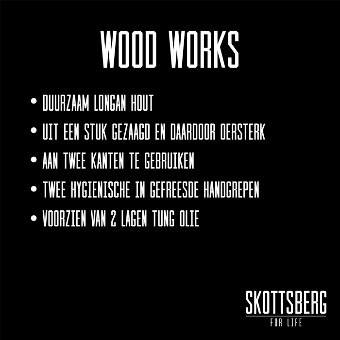 Skottsberg Serveerplank Woodworks 80 x 25 x 3 cm Bruin Hout