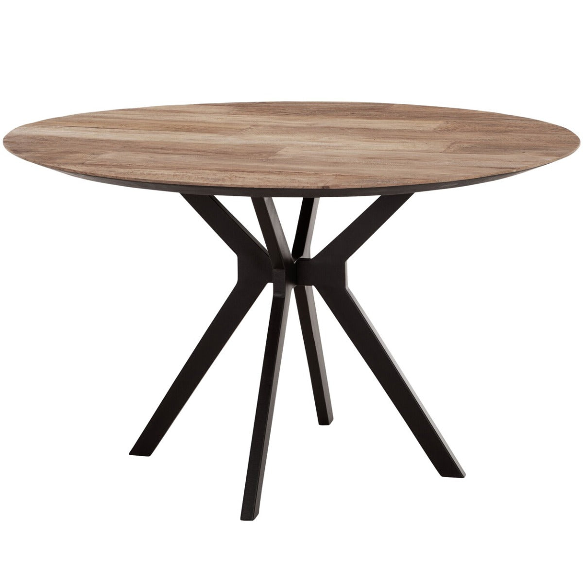24Designs Metropole Ronde Eettafel - Ø130 X H78 Cm - Teakhout
