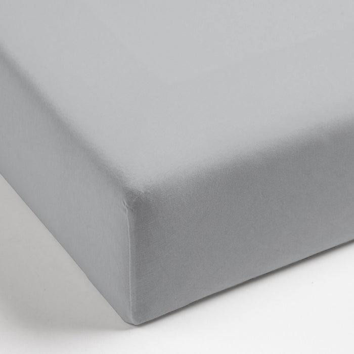 Mistral Home Hoeslaken-160x200x30 cm -100% Percale Katoen- Grijs
