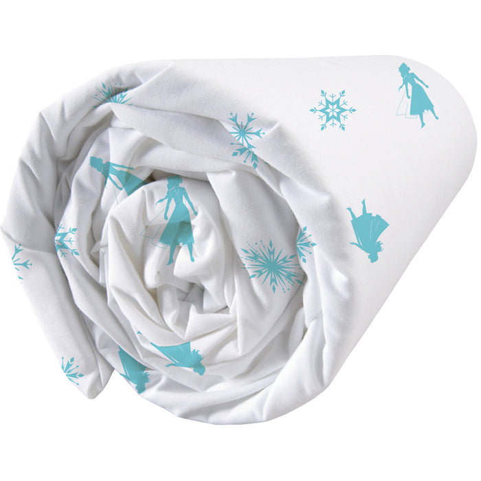 Disney Frozen Autmunal Hoeslaken - Eenpersoons - 200 x 90 cm - Blauw