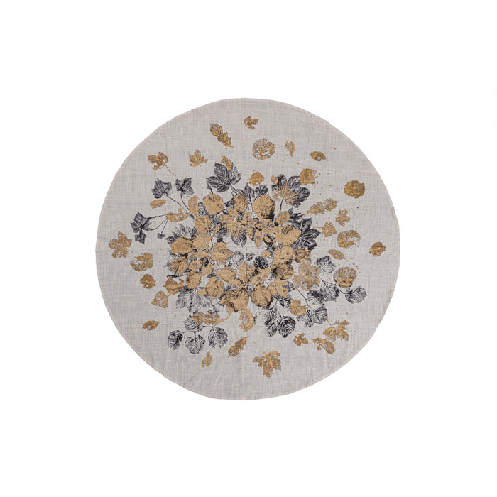 WOOOD Sunset Tafelkleed Rond - Katoen - Off White - Ø 135 cm