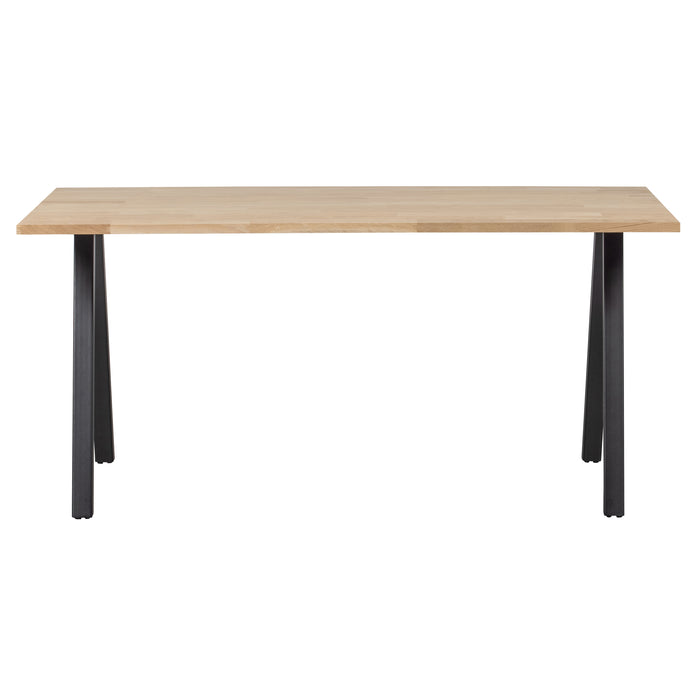 WOOOD Tablo Tafel met 2-Standen Poot - Eiken|Metaal - 75x160x90