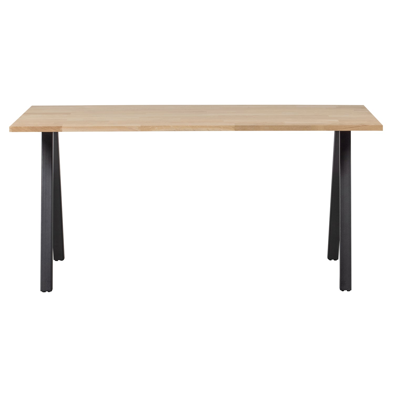 WOOOD Tablo Tafel met 2-Standen Poot - Eiken|Metaal - 75x160x90