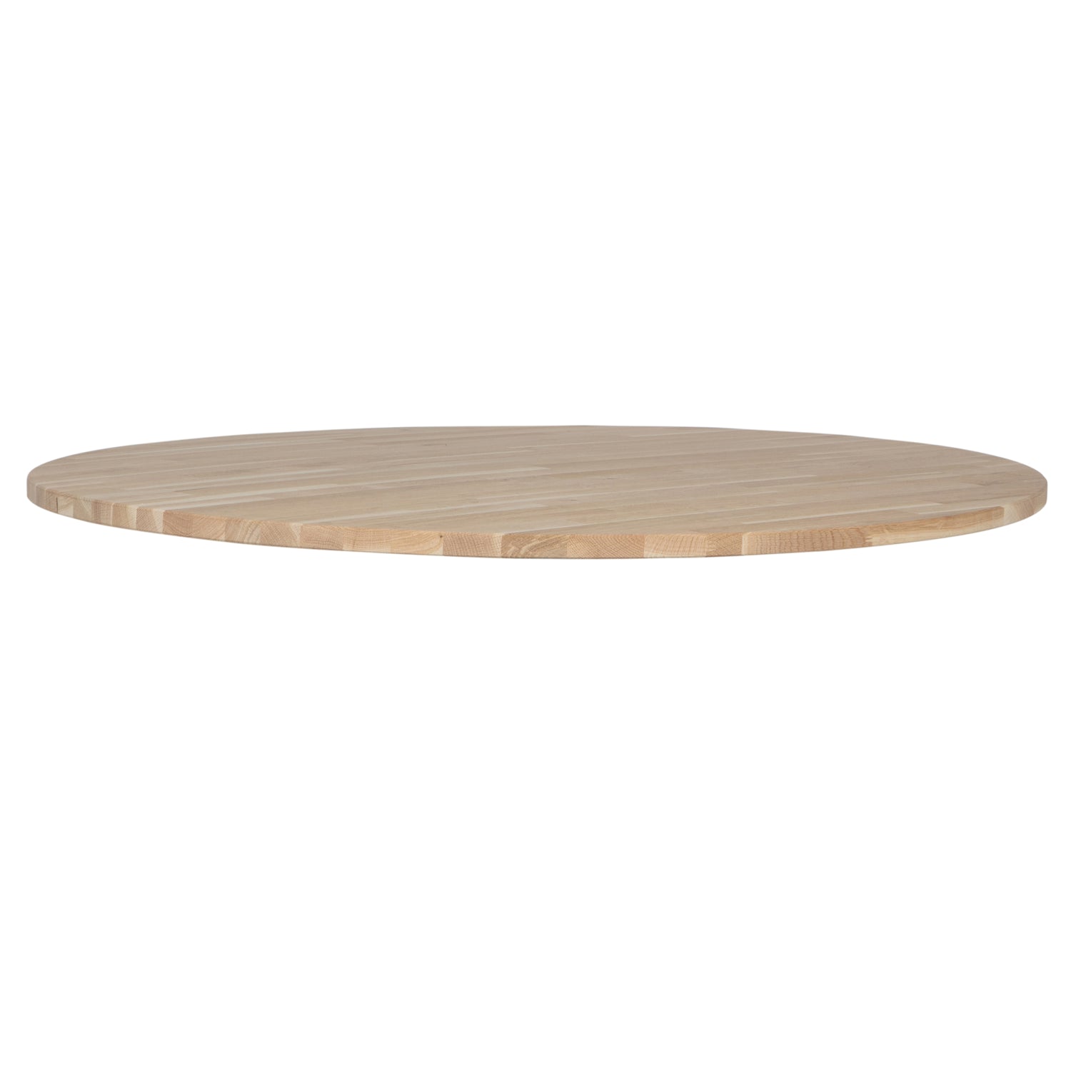 WOOOD Tablo Tafelblad Rond - Eiken - Onbehandeld - 2,4x120x120