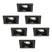 HOFTRONIC 6x Durham - LED Inbouwspots Zwart Kantelbaar