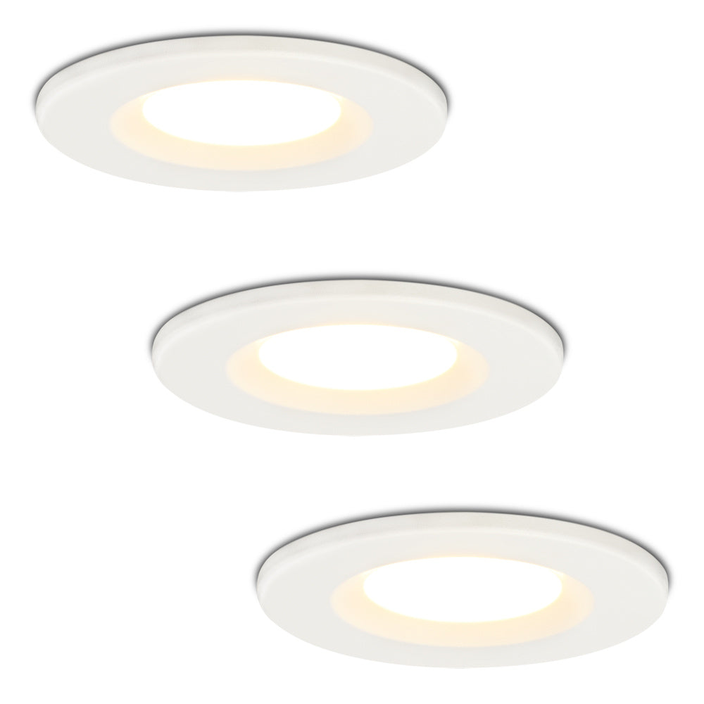 HOFTRONIC 3x Venezia - LED Inbouwspots Badkamer IP65 Wit