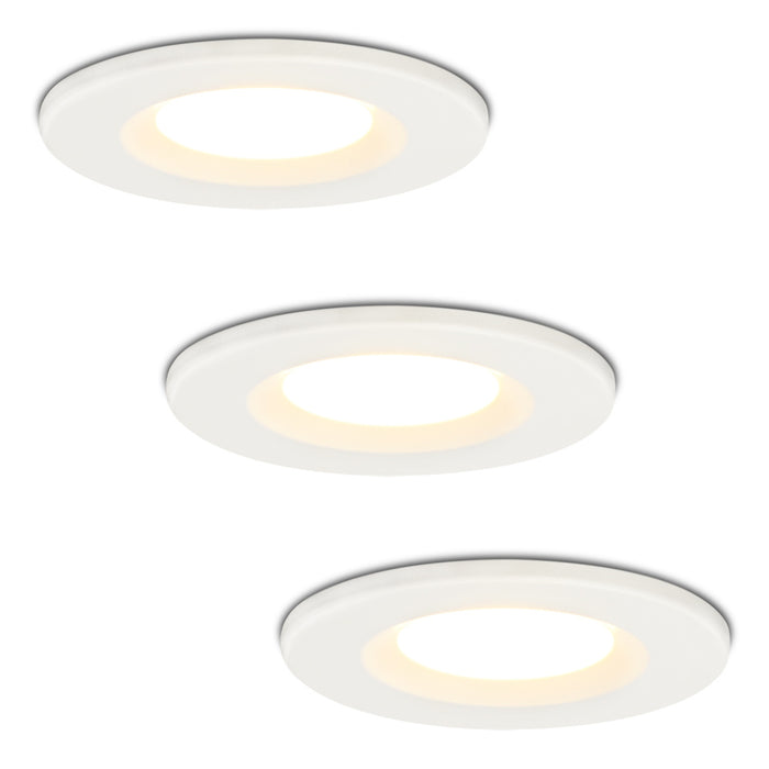 HOFTRONIC 3x Venezia - LED Inbouwspots Badkamer IP65 Wit