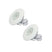 HOFTRONIC 2x Pavo - LED Inbouwspots Badkamer IP44 Wit