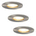 Hofronic 3x Bari - LED Inbouwspots Badkamer IP65 Zilver