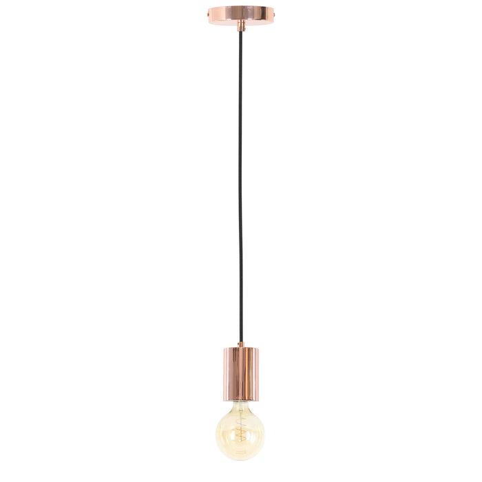 Light & Living Hanglamp Vidar 1L - Koper + Lichtbron