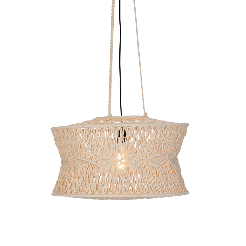 QAZQA Oosterse hanglamp macramé 50 cm - Leonard