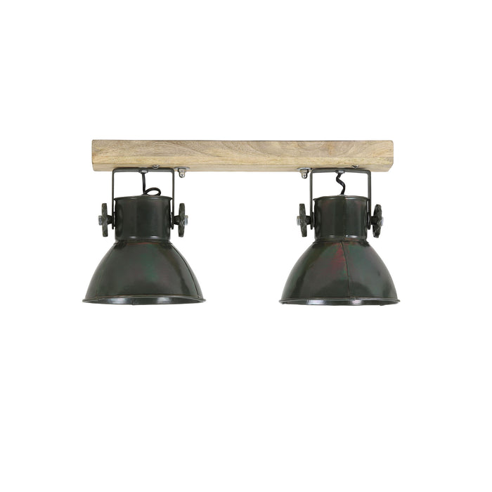 Light & Living Wandlamp Elay - Hout|Groen - 45x18x25cm - 2L