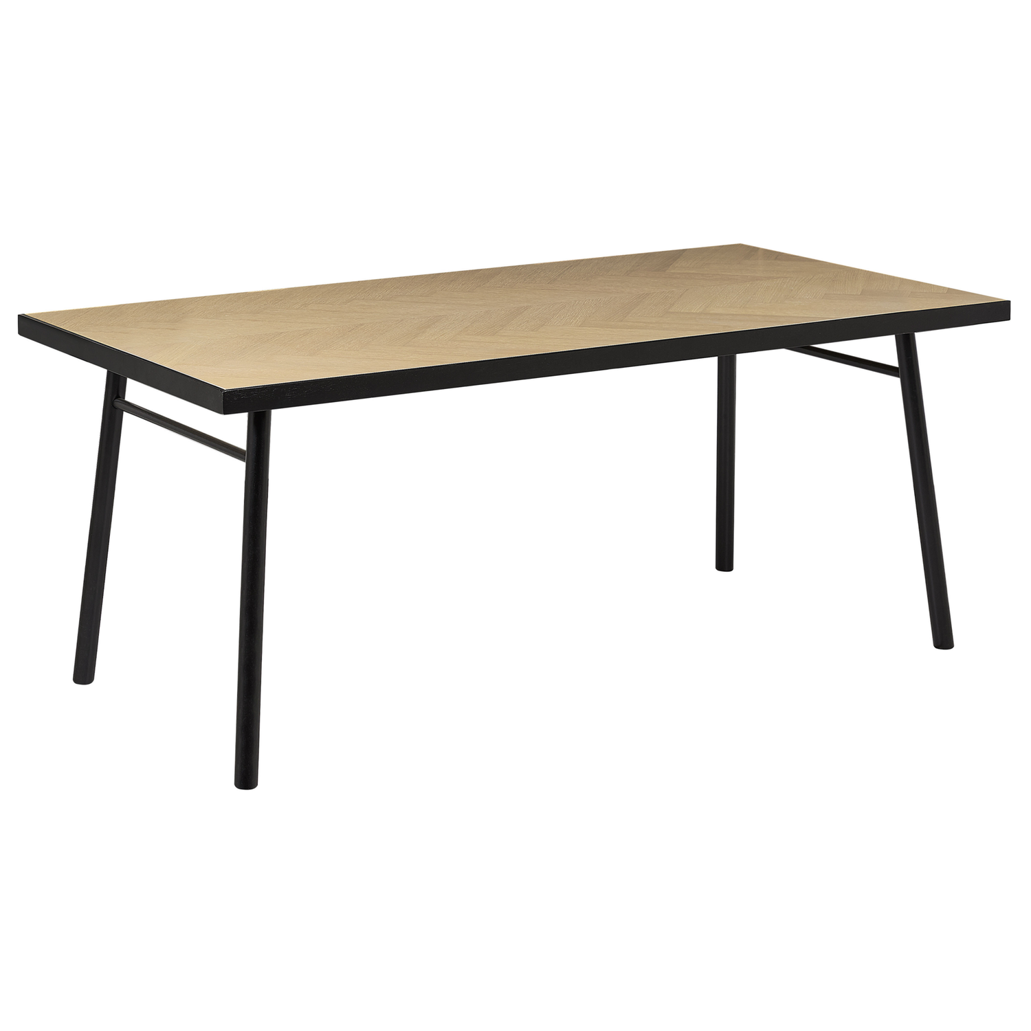 Beliani - IVORIE - Eettafel - Lichte houtkleur - 180 x 90 cm - MDF