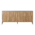 WOOOD New Gravure Dressoir B 200 cm - Eiken - Naturel