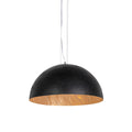 QAZQA Industriële hanglamp zwart met goud 50 cm - Magna