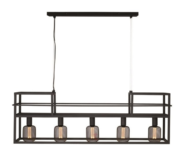 Freelight Hanglamp Culinara Zwart met Rek 120cm