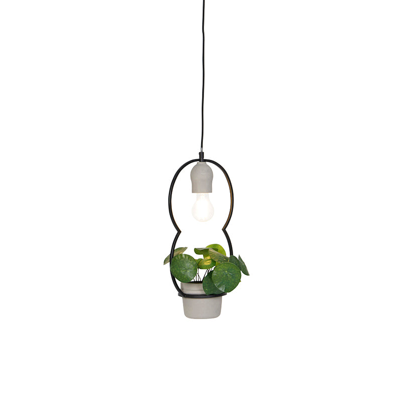 QAZQA Hanglamp fauna - Grijs - Landelijk - L 230mm