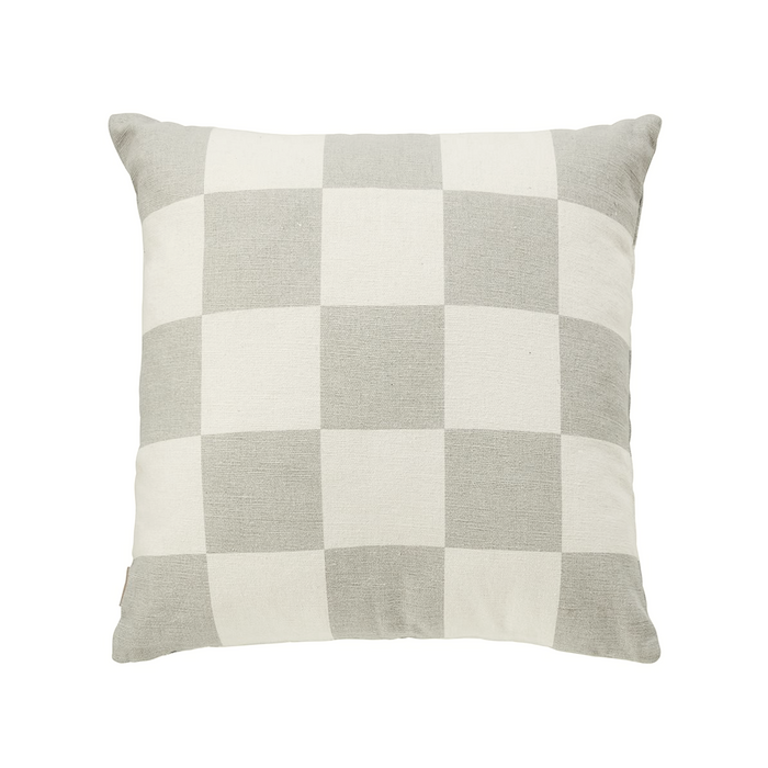 by fonQ Check Sierkussen 50 x 50 cm - Grijs