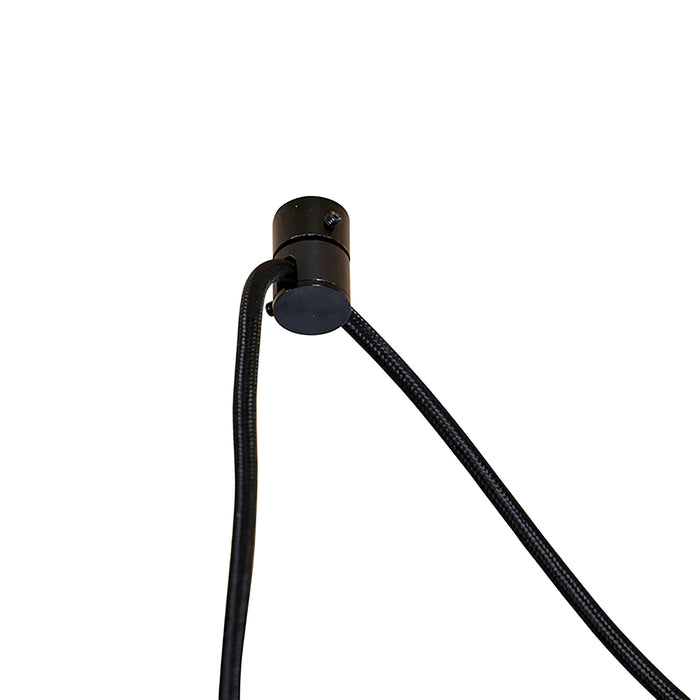 QAZQA Industriële hanglamp zwart 3-lichts - Cava