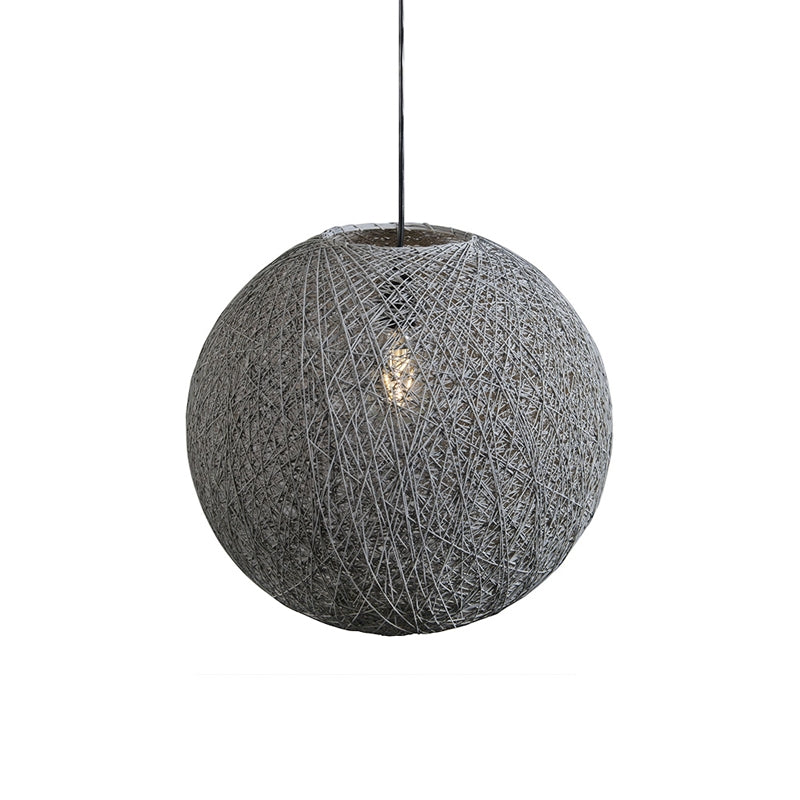 QAZQA Hanglamp corda - Grijs - Design - D 450mm