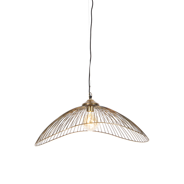 QAZQA Design hanglamp messing draad 64cm - Pia