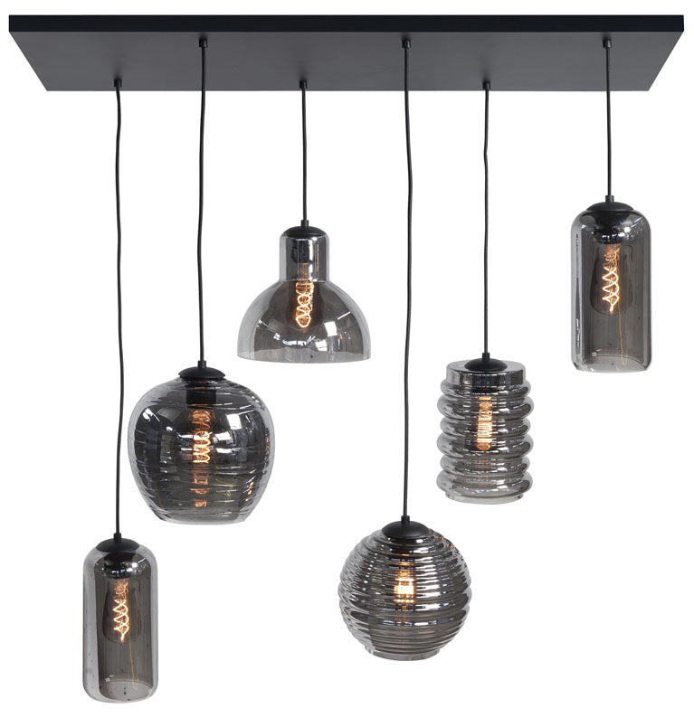 Highlight Hanglamp Fantasy Smoke 6 Lichts