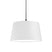 QAZQA Moderne hanglamp zwart met witte kap 45 cm - Pendel