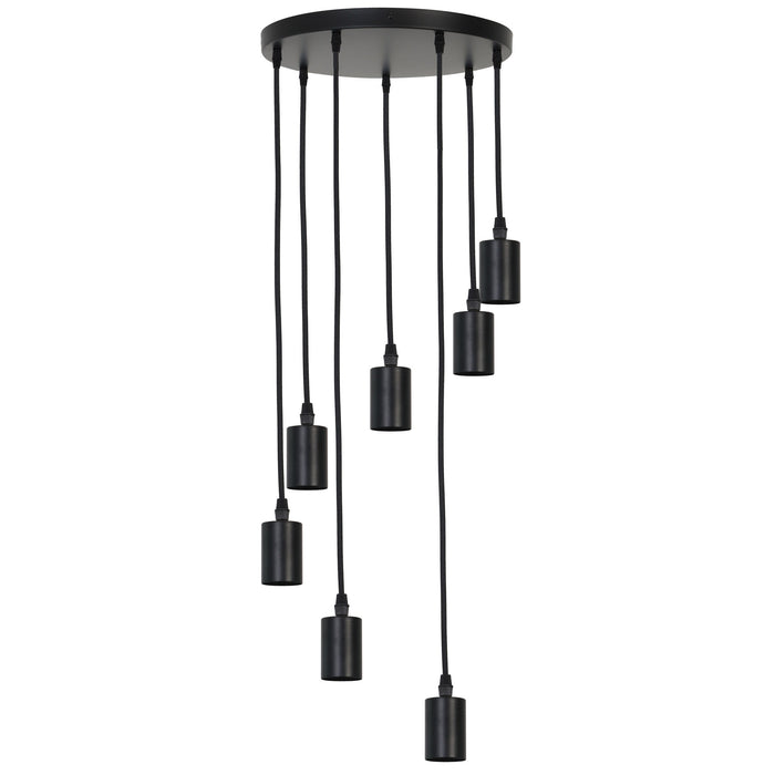 Light & Living Hanglamp Brandon - Zwart - 7L
