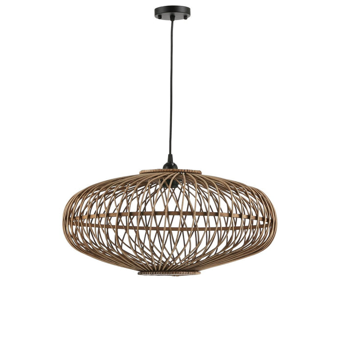 Mica Decorations Linar Hanglamp - H24 x Ø50 cm - Bamboe - Bruin