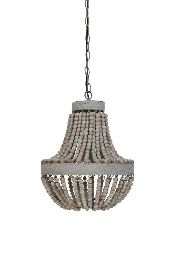 Light & Living - Hanglamp Luna - 35.5x35.5x45 - Wit