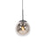 QAZQA Art Deco hanglamp zwart met smoke glas - Flore