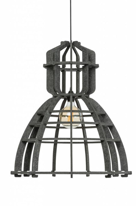 Het Lichtlab Hanglamp no.19 xl industrielamp PET donker grijs vilt