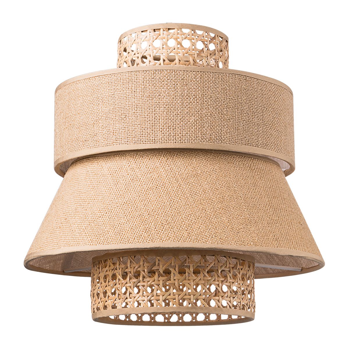 Home Sweet Home Lampenkap Cane Weave rond naturel - B:30xD:30xH:29cm