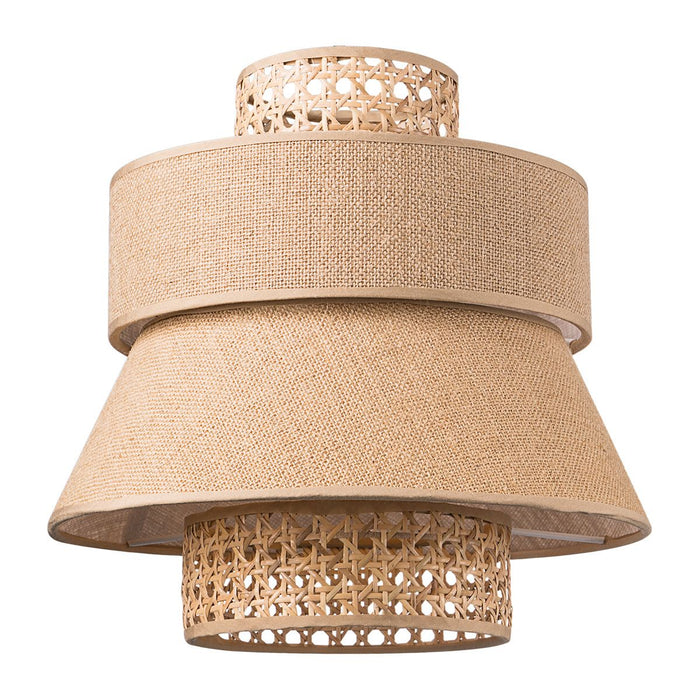 Home Sweet Home Lampenkap Cane Weave rond naturel - B:30xD:30xH:29cm