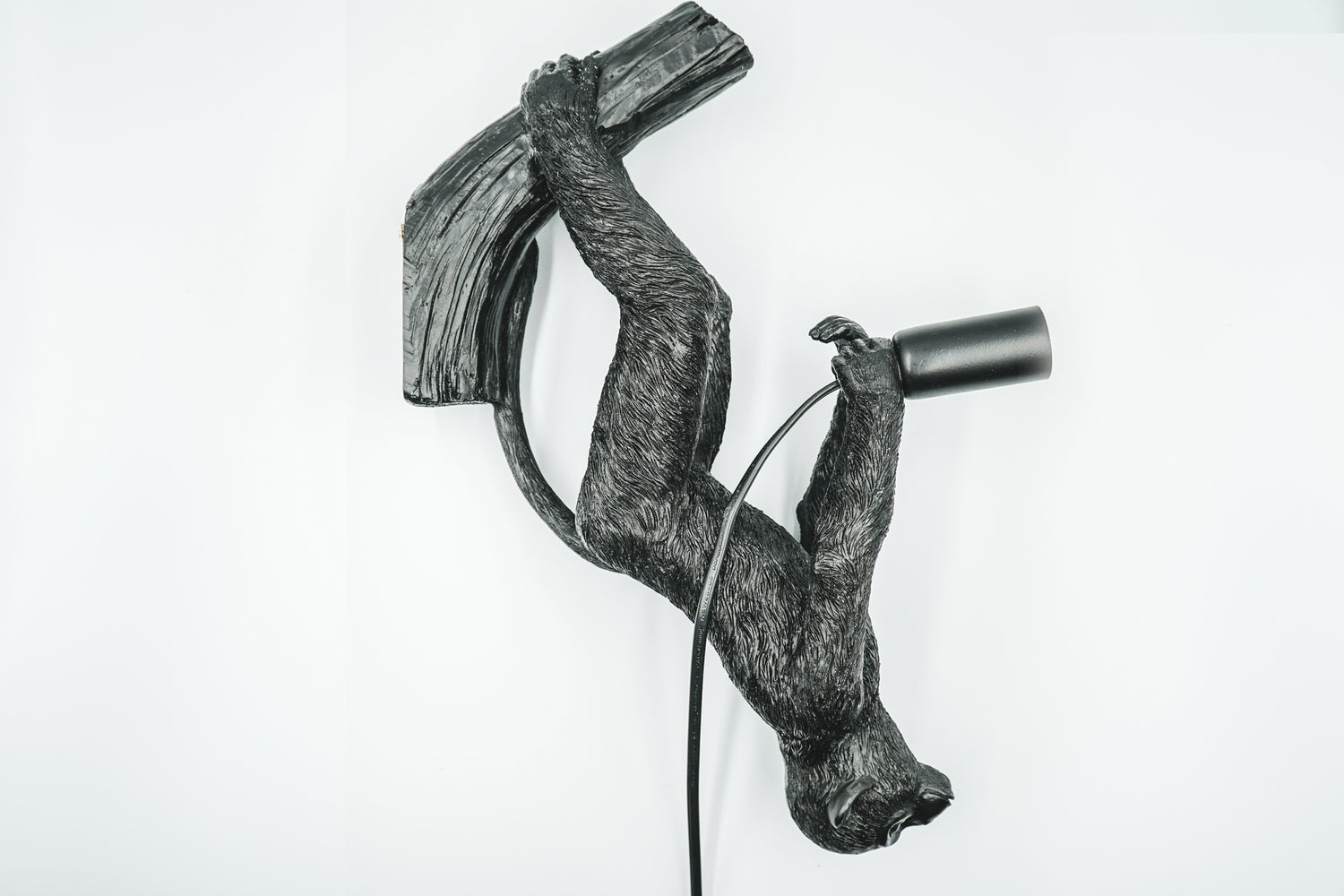 HV Hangende Apenlamp-23x36x11 cm-Zwart