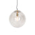 QAZQA Moderne hanglamp messing met smoke glas 40 cm - Ball