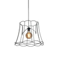 QAZQA Retro hanglamp zwart 50 cm - Granny Frame