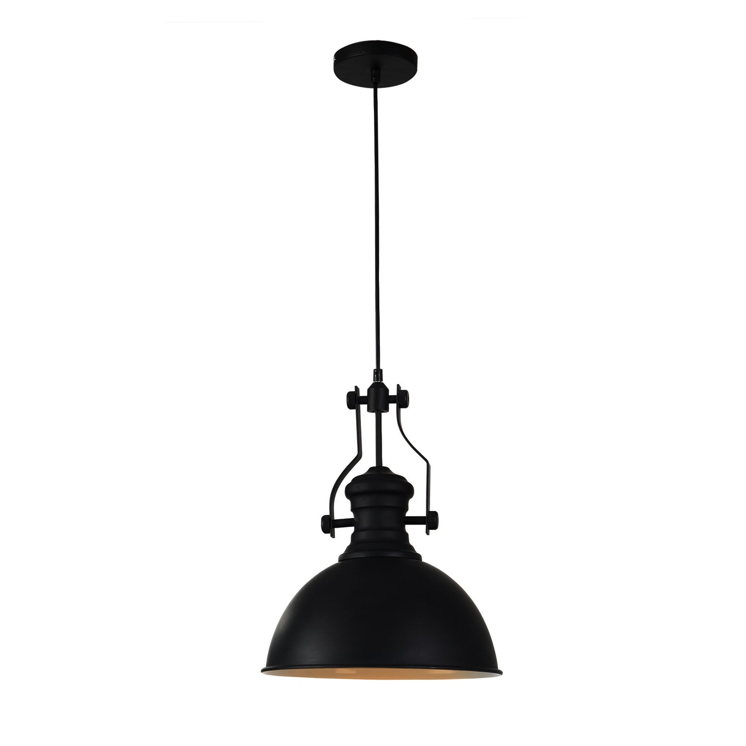 QUVIO Hanglamp rond zwart - QUV5077L-BLACK
