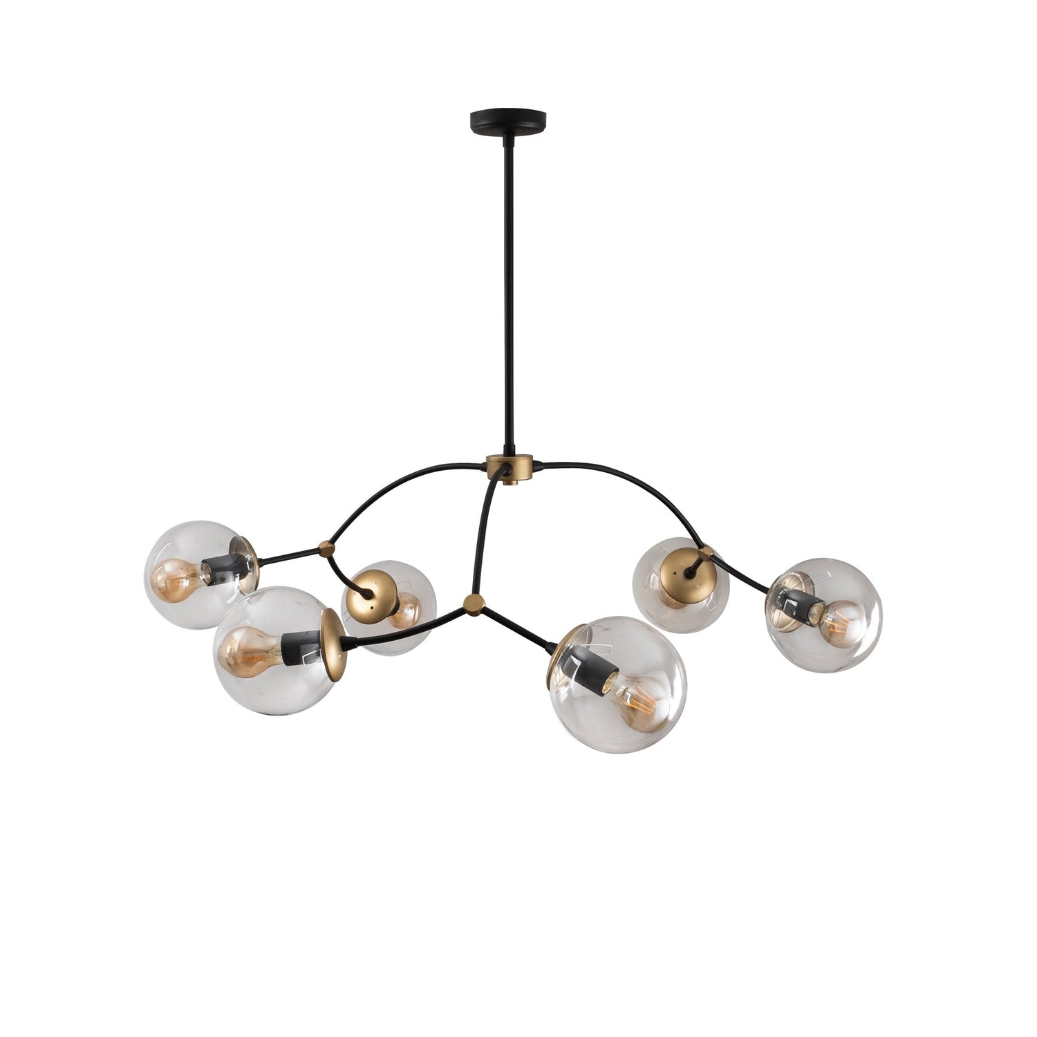 KOBO Living Hanglamp Kromozom Black and Transp