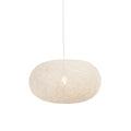 QAZQA Landelijke hanglamp wit 50 cm - Corda Flat